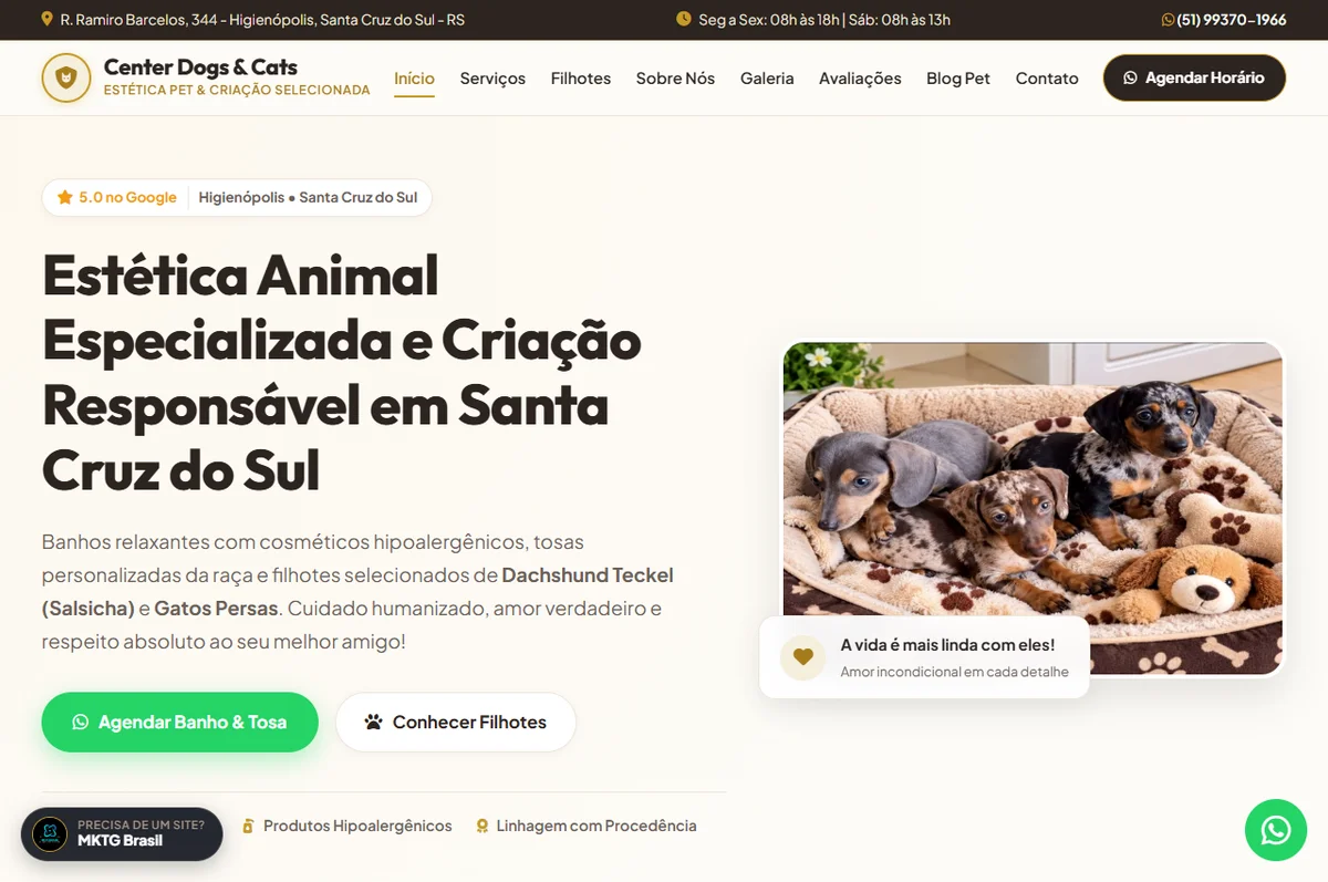 Site Center Dogs and Cats