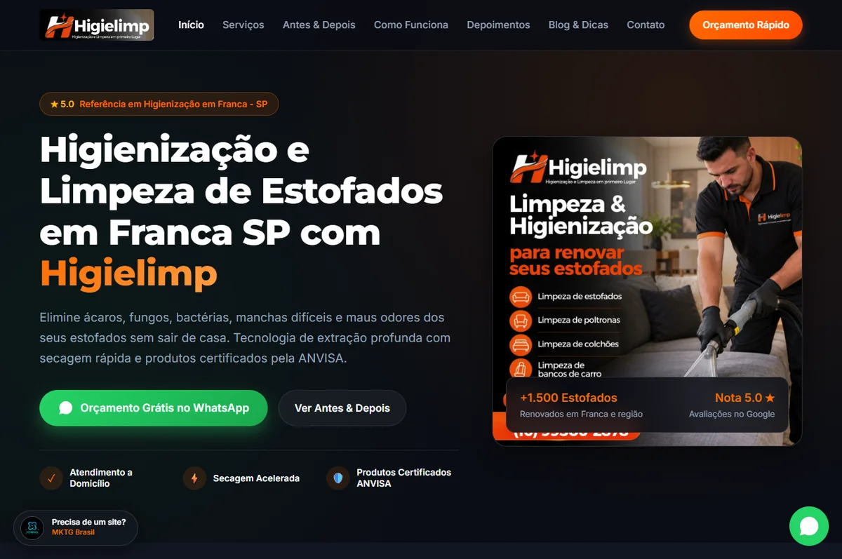 Site Higielimp Franca