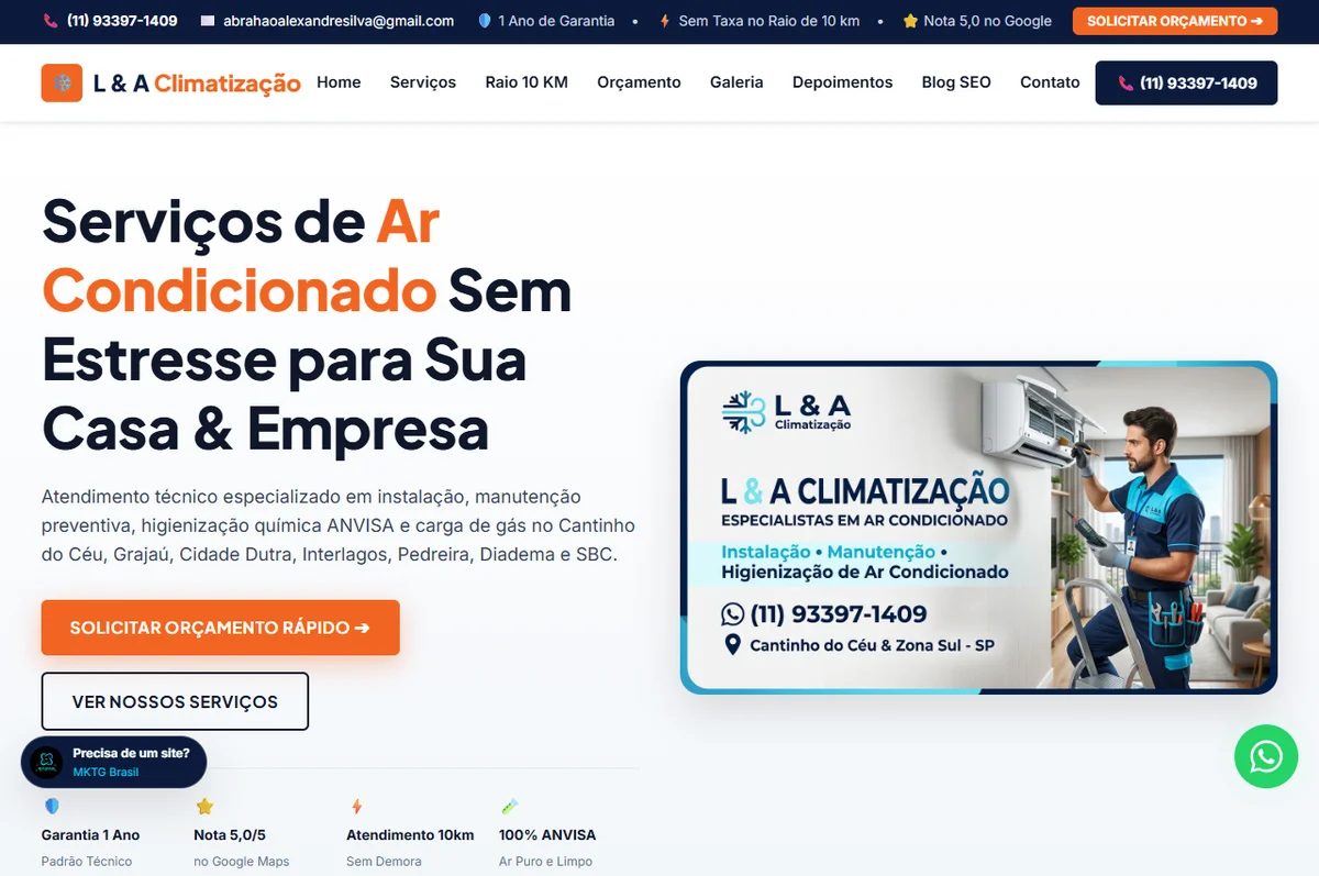 Site LA Climatização